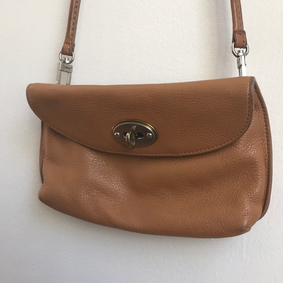 Fossil 100% Leather Crossbody Purse - Picture 1 of 9